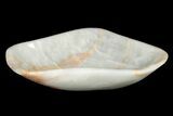 Polished Banded Onyx (Aragonite) Decorative Bowl - Morocco #251129-1